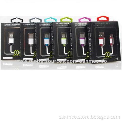 MFI-certified USB Cable, 1.2m, Charge/Sync Apple Devices, with Lighting Connector to Your Laptops